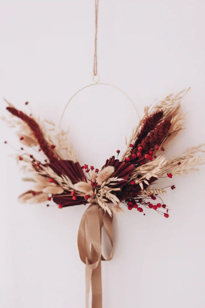 modern minimalist pink wreath concepts