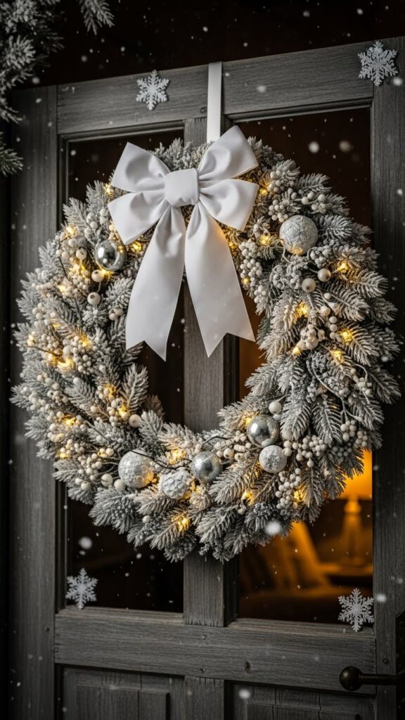 Tips for Hanging White Christmas Wreath Ideas