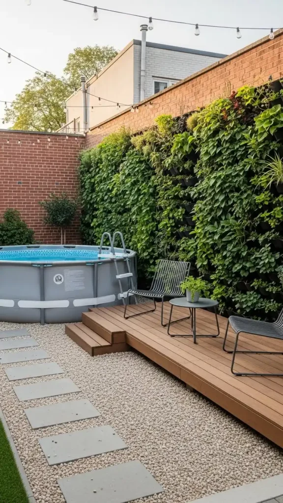 Small Backyard Above Ground Pool Landscaping