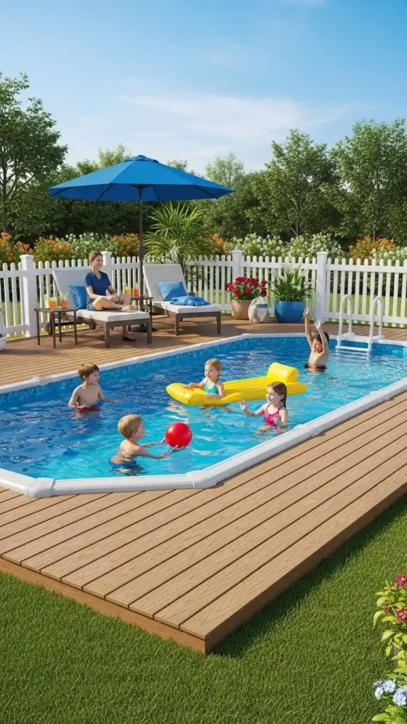 Family-Friendly Above Ground Pool Landscaping Ideas