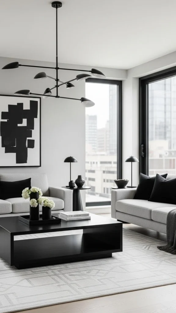 Apartment Living Room Ideas featuring modern design and minimalist decor