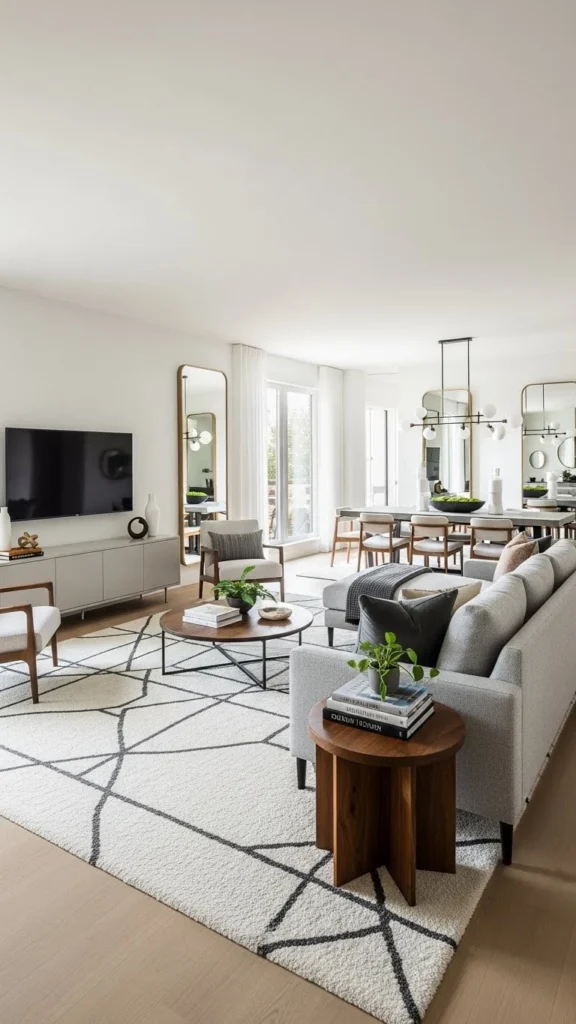 Apartment Living Room Ideas for open-concept and studio apartments