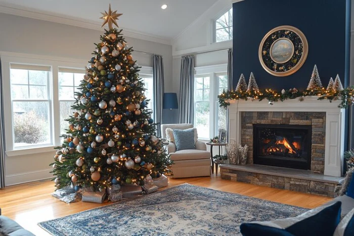 Blue And Silver Christmas Tree Ideas