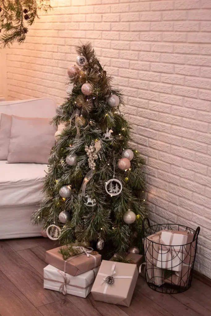 Pastel Modern Cute Christmas Tree Ideas with minimalist decor
