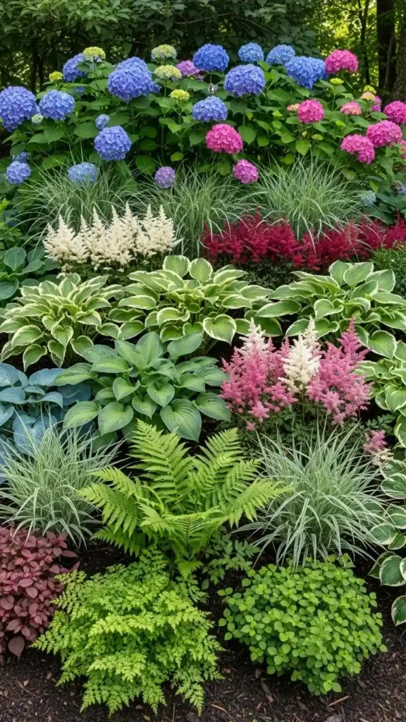 Mixing Hydrangeas with Other Plants