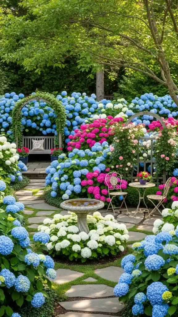 Inspiring Garden Layouts Featuring Hydrangeas