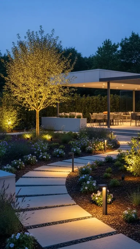 Landscaping Ideas with outdoor landscape lighting