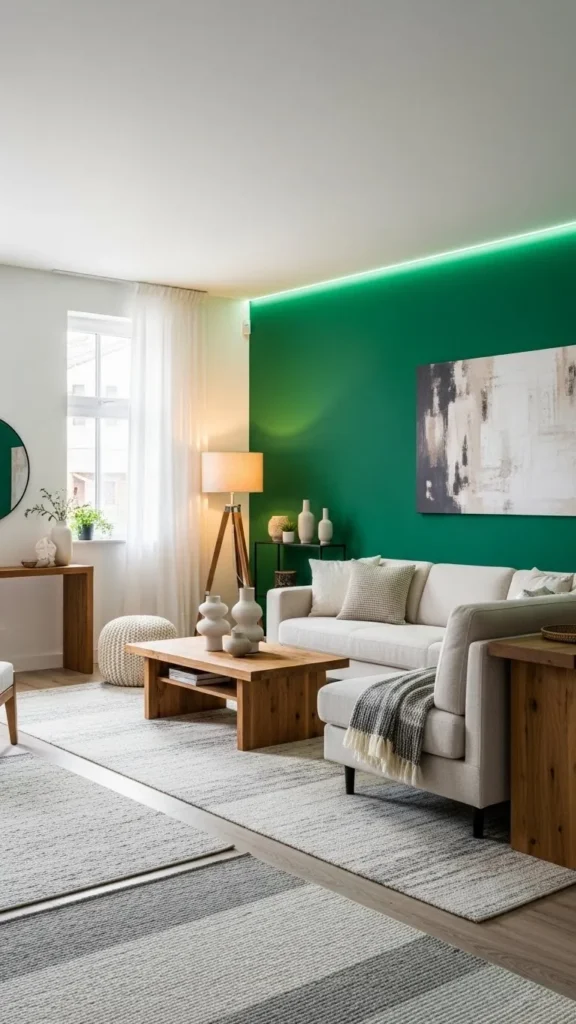 Living Room Color Ideas balancing bold colors with neutrals