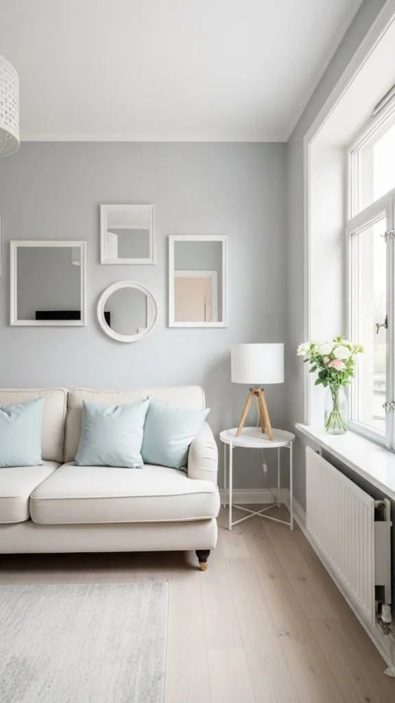 Living Room Color Ideas for small spaces with light and airy tones