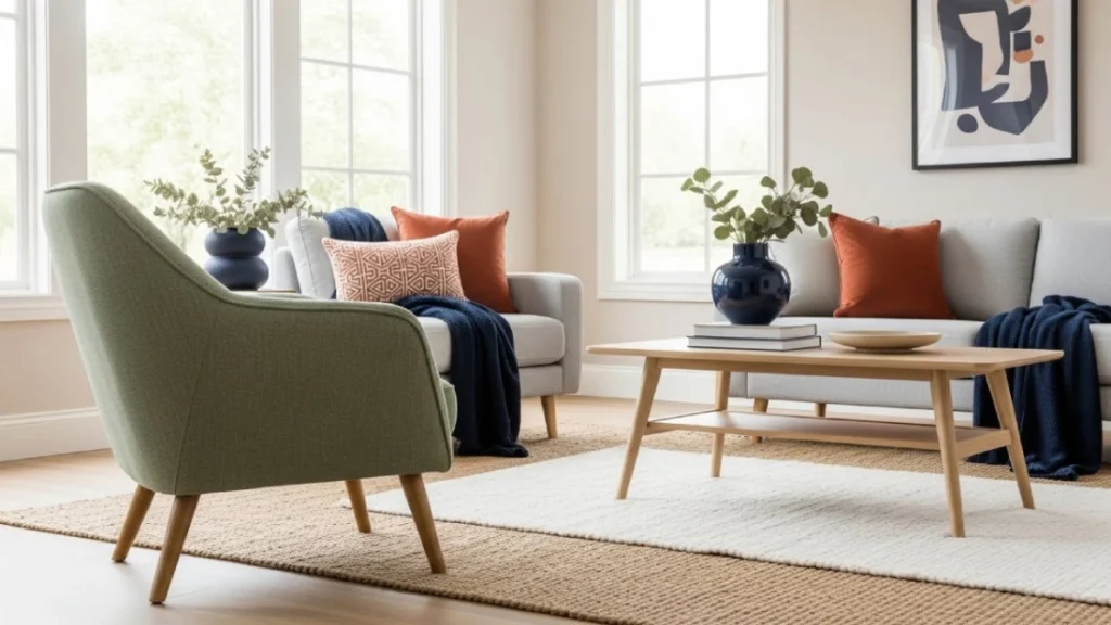 Living Room Color Ideas featuring modern neutral, bold, and nature-inspired tones