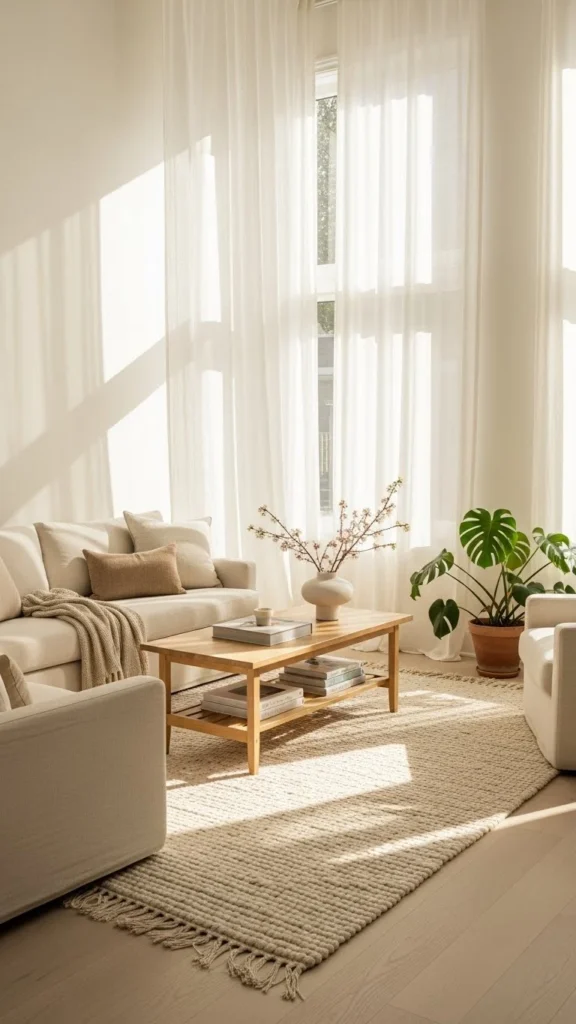 Living Room Curtain Ideas for controlling natural light beautifully