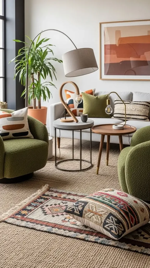 Living Room Furniture Ideas with Accent Chairs and Side Tables