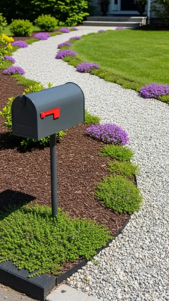 Mulch, Gravel, and Ground Cover for Mailbox Landscaping