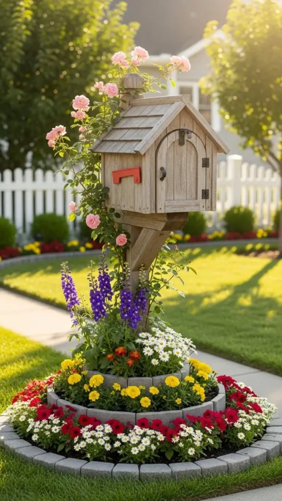 Classic and Cottage-Style Mailbox Landscaping Ideas