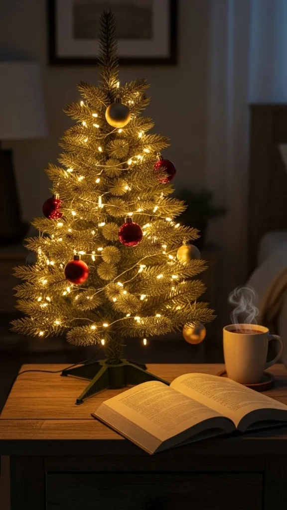 LED Lit Mini Christmas Tree Ideas