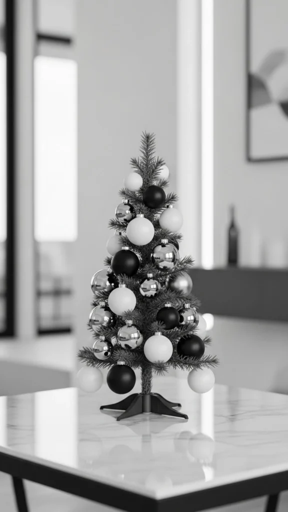 Modern Elegant Mini Christmas Tree Ideas