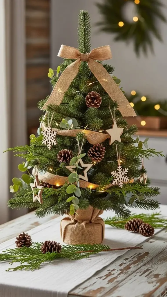 Rustic Mini Christmas Tree Ideas