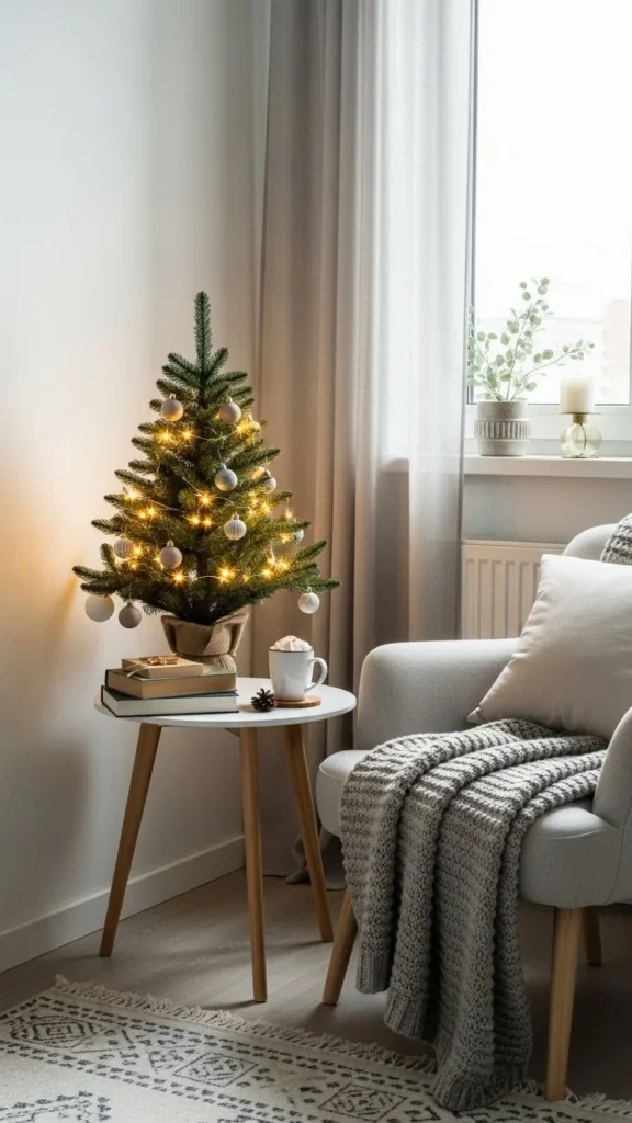 Miniature Christmas Tree Ideas for small spaces and apartments