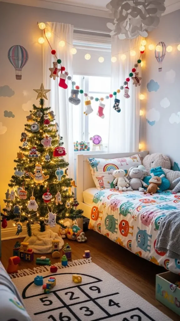 Miniature Christmas tree ideas for kids’ rooms