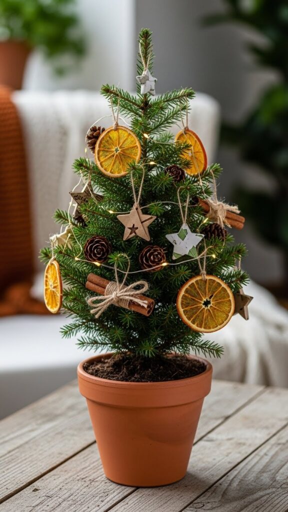 Sustainable miniature Christmas tree ideas
