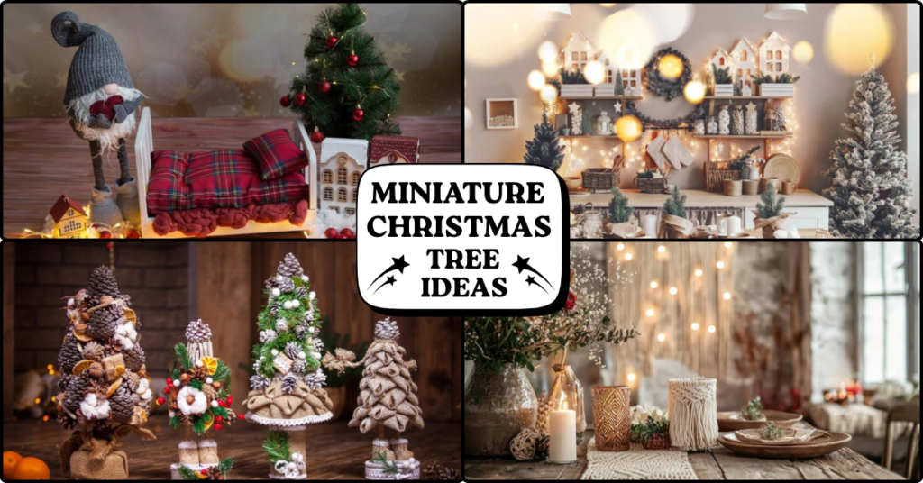 Miniature Christmas Tree Ideas for small spaces and stylish holiday decor
