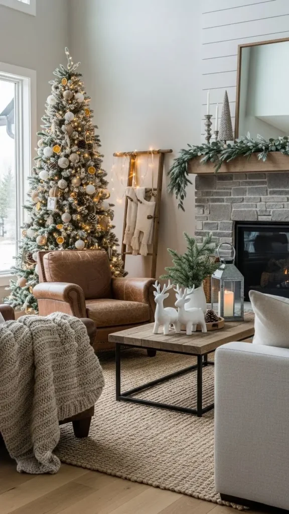 Modern Christmas Tree Ideas with farmhouse style