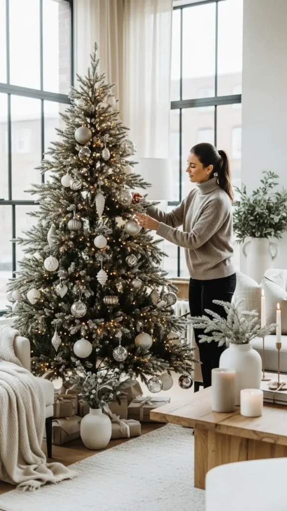 Modern Christmas Tree Ideas styled like a designer
