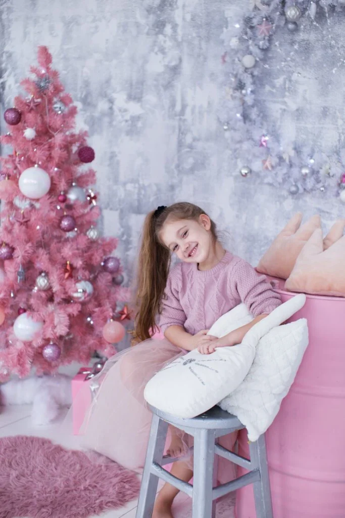 Pink Christmas Tree Ideas for kids’ bedrooms and fun holiday themes