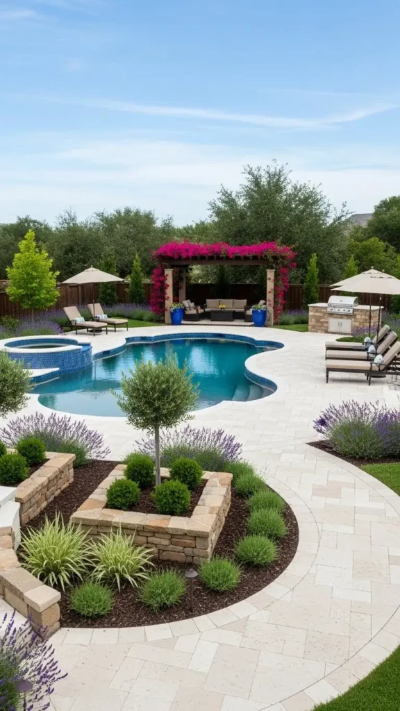 Pool Landscaping Ideas designed for easy maintenance