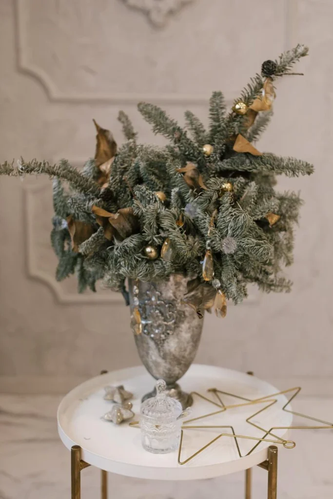 Minimalist small Christmas tree decorating ideas in Scandinavian style