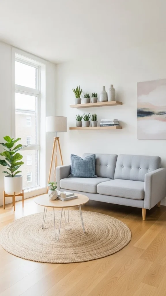 Small Living Room Ideas That Maximize Space with minimalist furniture