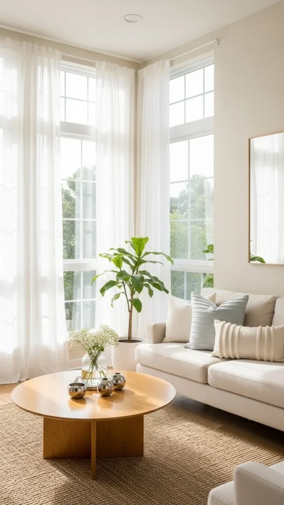 Small Living Room Ideas using natural light