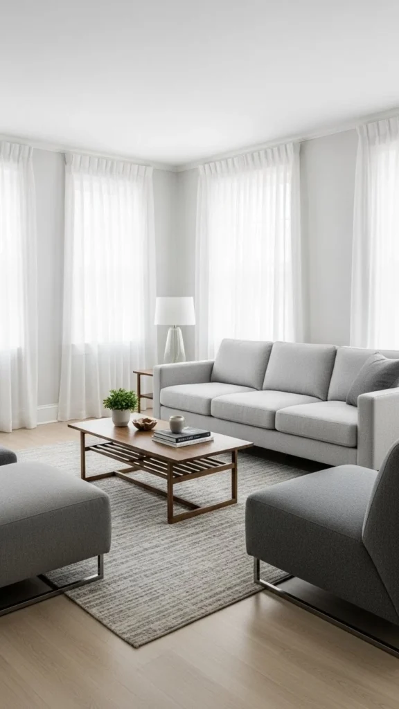 Small Living Room Ideas using the right furniture scale