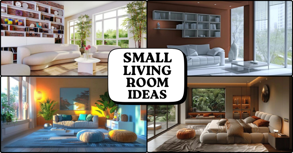 Small Living Room Ideas with modern furniture and light decor