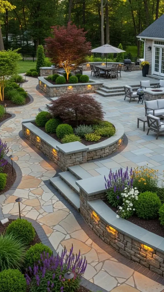 Yard Landscaping Ideas featuring hardscaping elements