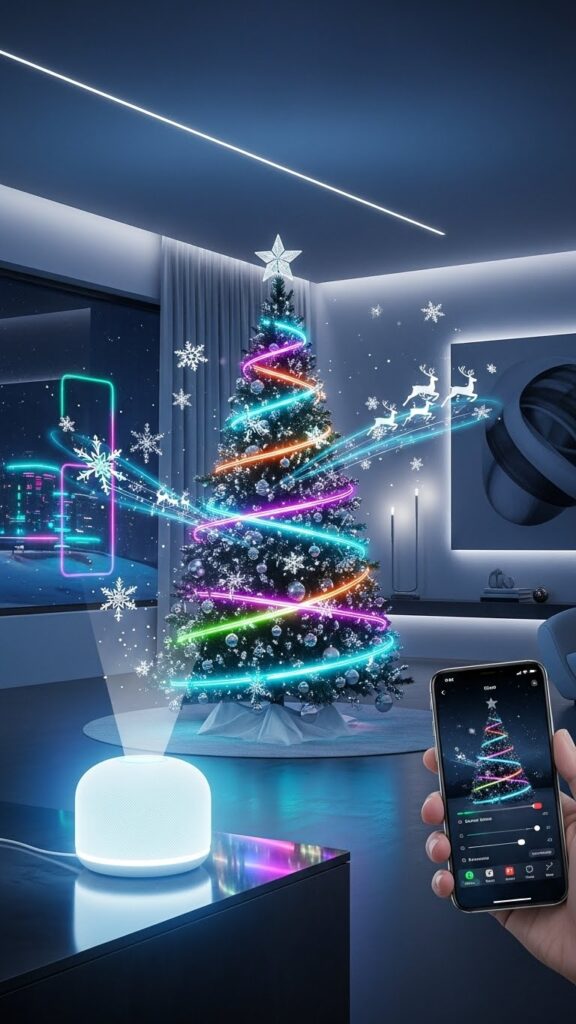 Smart and voice-controlled Christmas Tree Light Ideas with app control