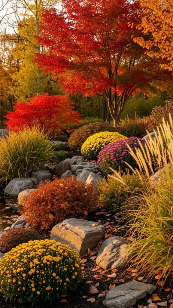 Rock Garden Landscaping Ideas with year round seasonal interest