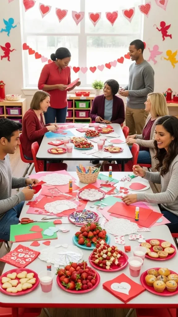 Parent and teacher collaboration for Valentine’s Day Party Ideas For Preschools