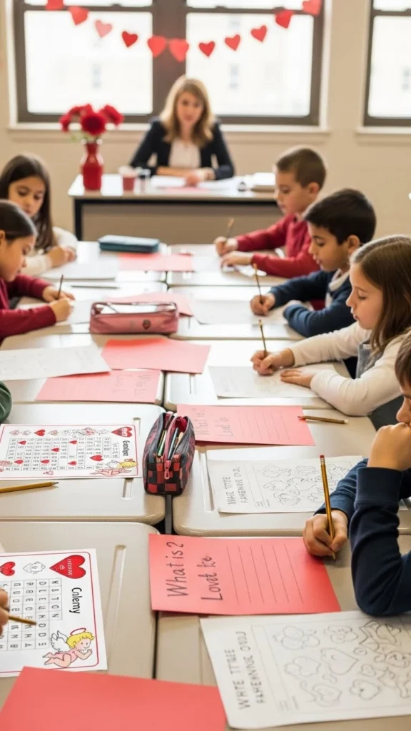 valentine’s day party ideas for 5th graders with printable activities