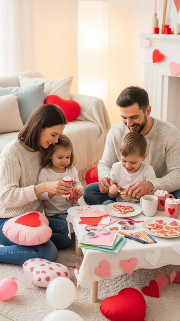 valentine’s day party ideas for families celebrating at home
