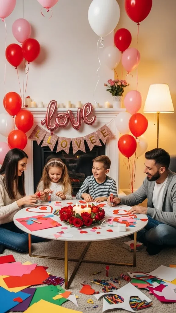 valentine’s day party ideas for families at home
