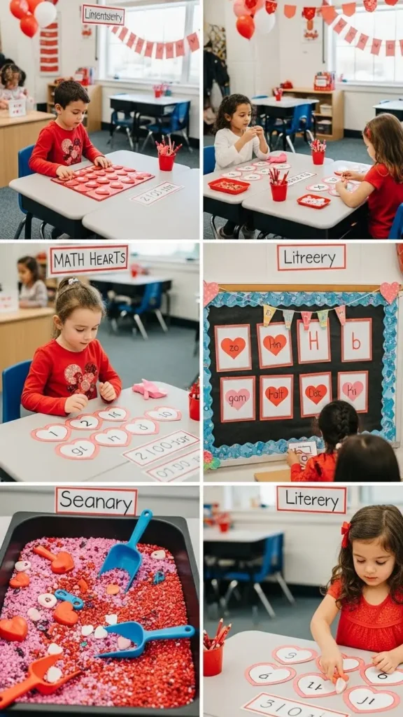 valentine’s day party ideas for kindergarten class learning centers
