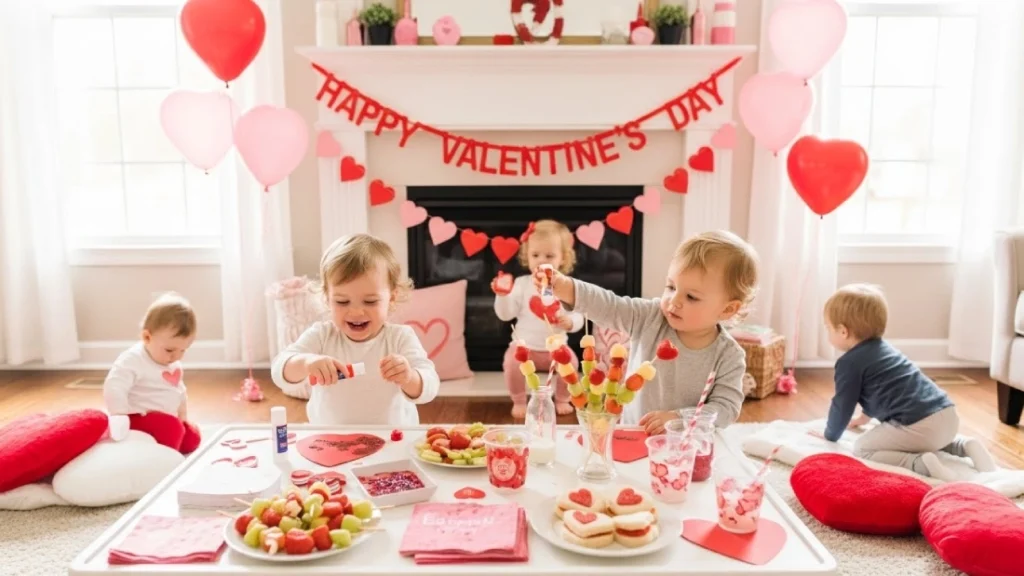 Valentine’s Day party ideas for toddlers with crafts, games, and snacks