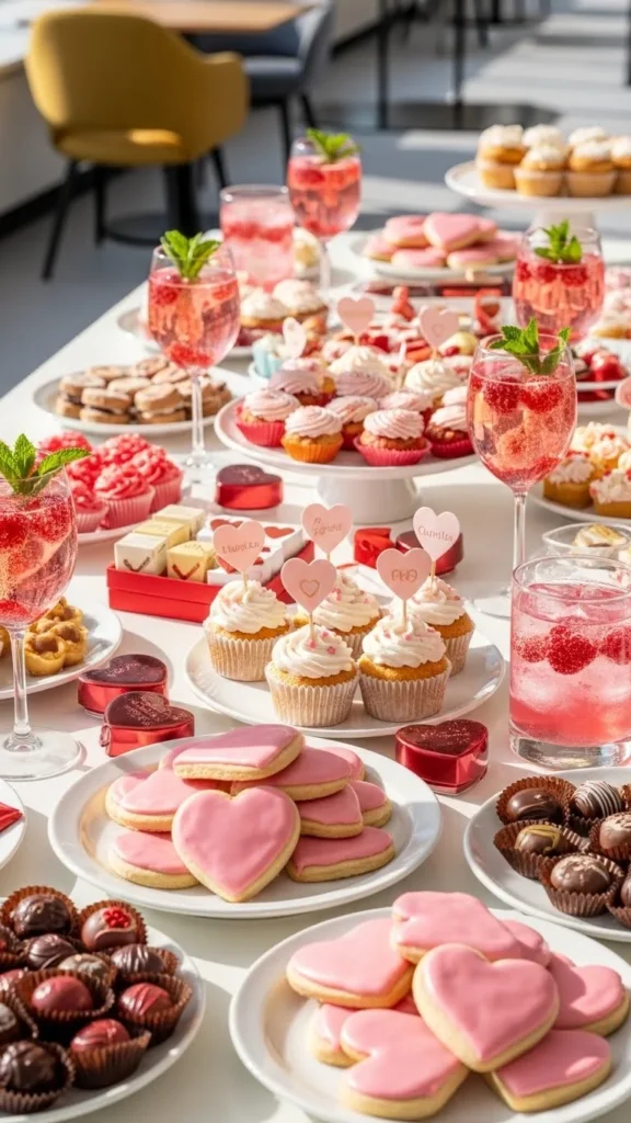 Valentine’s Day Party Ideas for Work treats and themed office snacks