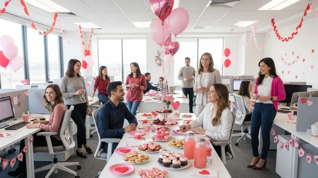 Valentine’s Day Party Ideas for Work modern office celebration