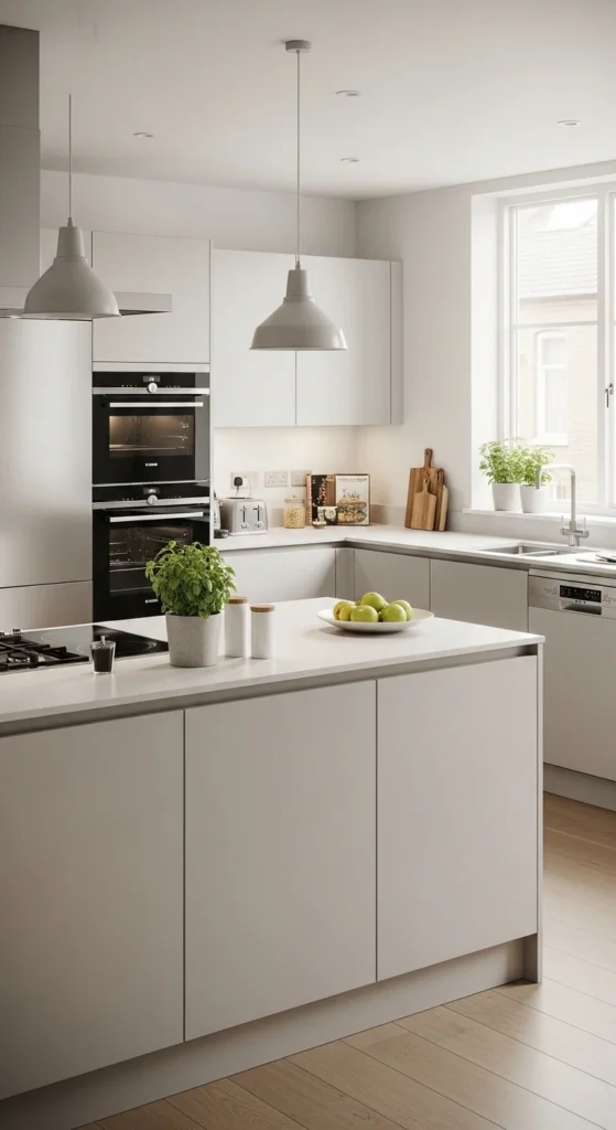 Apartment Kitchen Ideas for modern apartments with sleek cabinetry