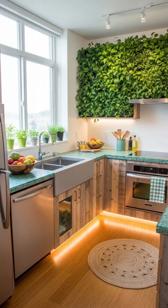 Apartment Kitchen Ideas with sustainable design