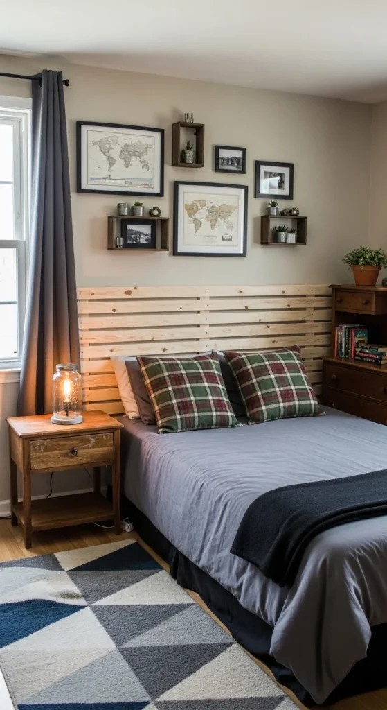 Budget-friendly masculine bedroom makeover