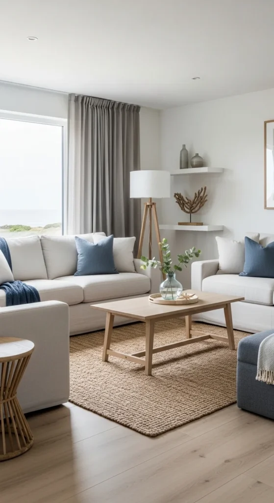 Modern coastal living room ideas for everyday homes