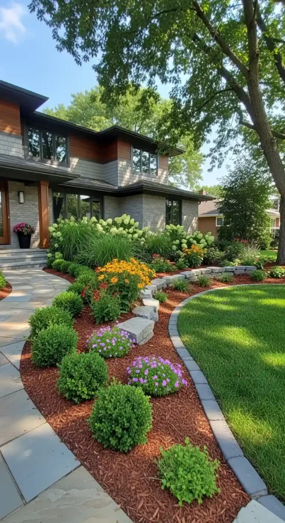 Front yard diy landscaping ideas for curb appeal